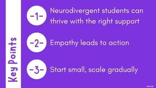 Neurodivergence in the classroom - overcoming barriers to student success