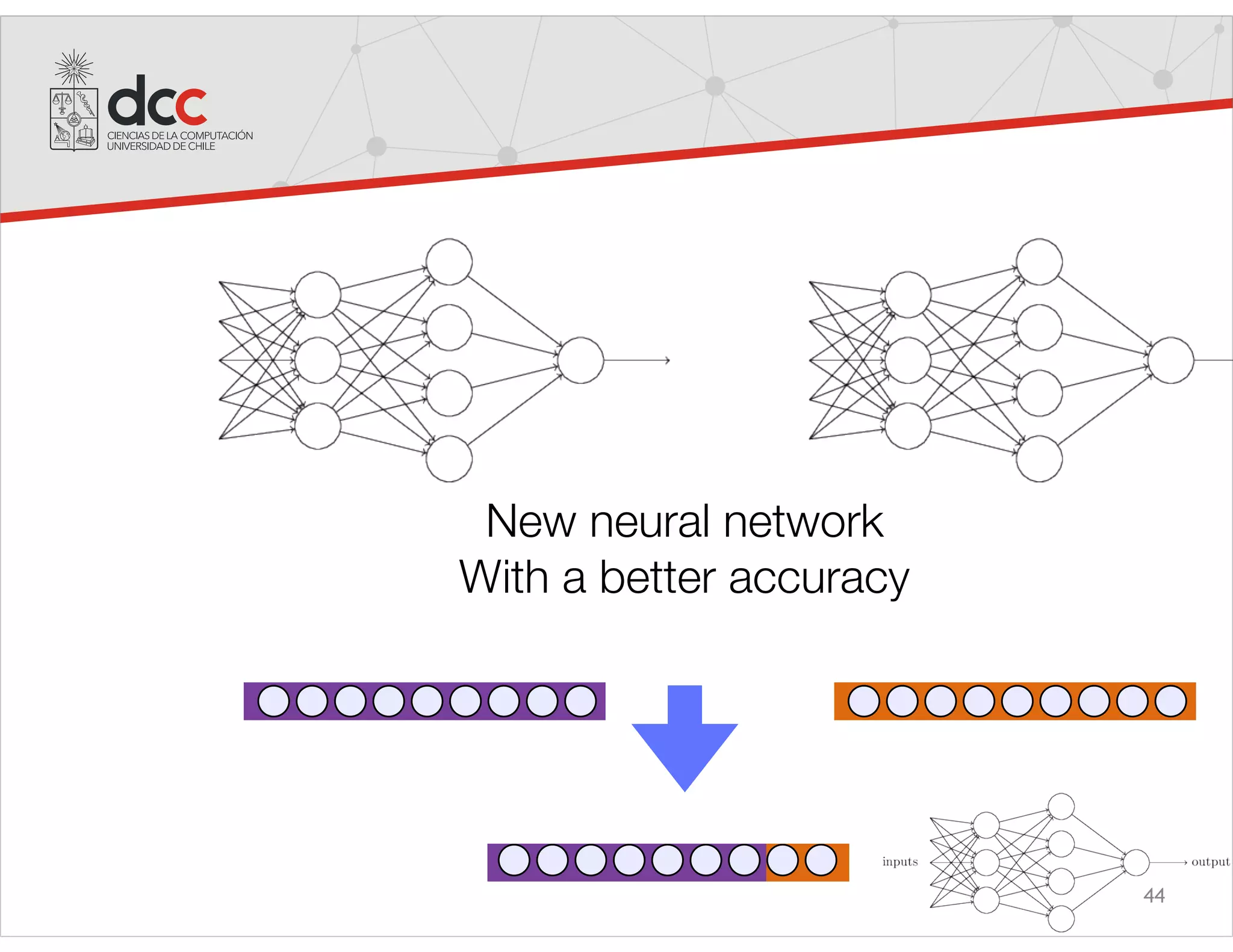 44
New neural network
With a better accuracy
 