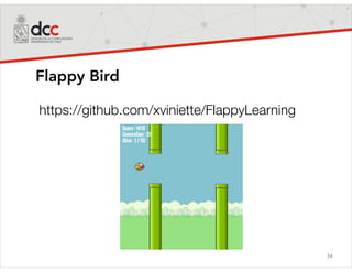 34
Flappy Bird
https://github.com/xviniette/FlappyLearning
 
