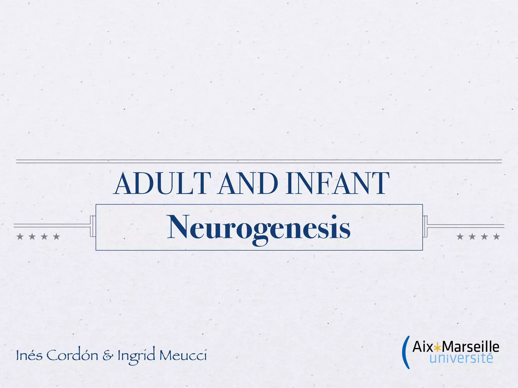 Infant and Adult Neurogenesis | PDF