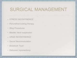 SURGICAL MANAGEMENT