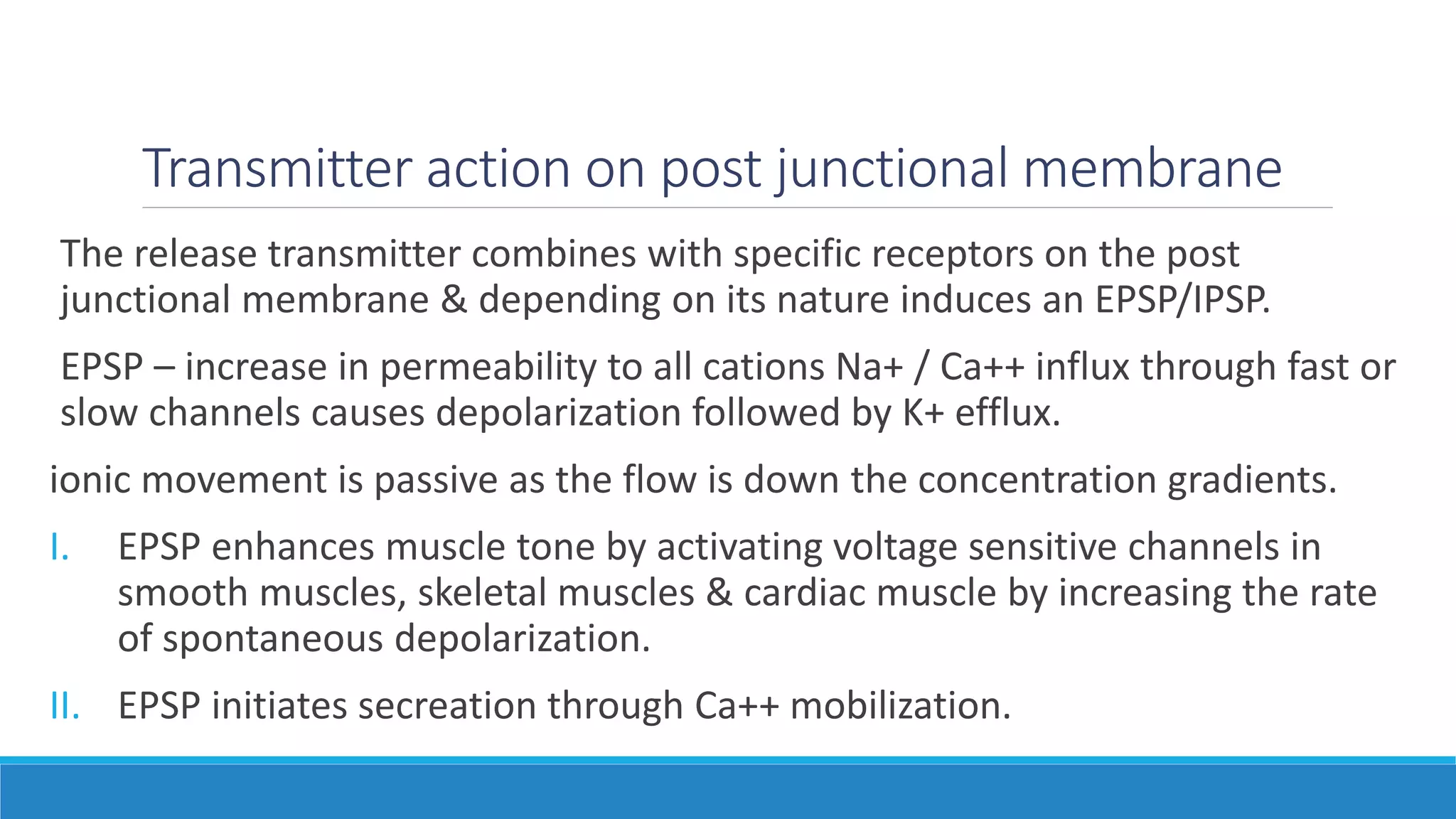 Neuro humoral transmission | PPTX