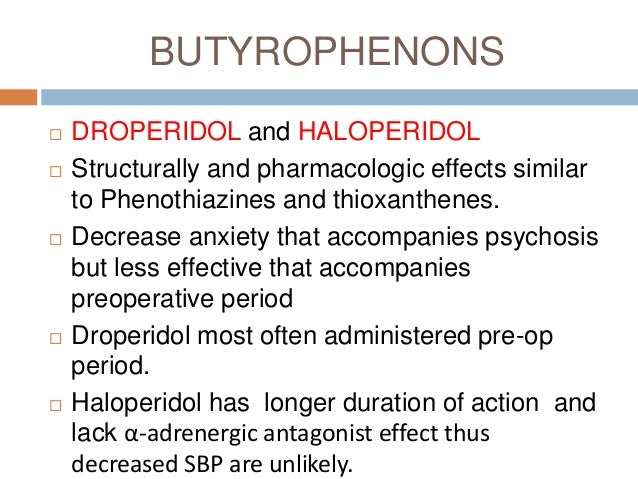 Neuroleptic anesthesia, agents and uses Neuroleptic anesthesia, agents and uses
