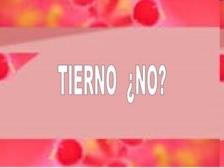 TIERNO  ¿NO? 
