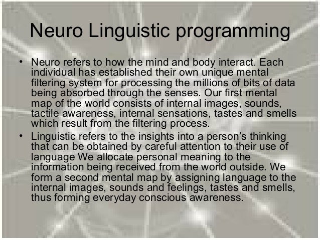 Neuro linguistic programming