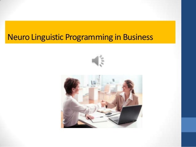 Neuro linguistic programming techniques pdf 
