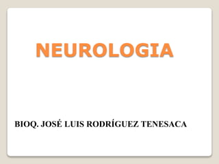 NEUROLOGIA 
BIOQ. JOSÉ LUIS RODRÍGUEZ TENESACA 
 