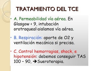 TRATAMIENTO DEL TCE 