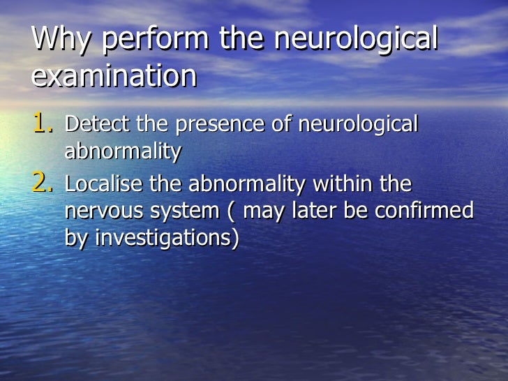 Neurological Examination