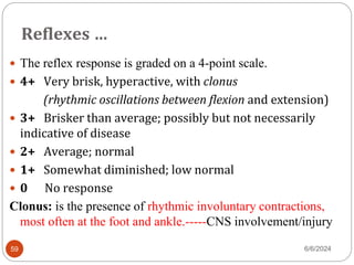 Normal Reflex Number Neurological assesement.ppt one type of | PPT