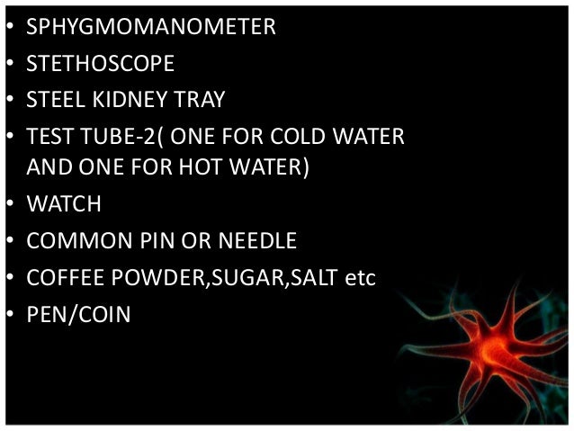 neurological assessment salt coin chart
