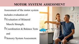 Motor Testing Neuro systematic Neurological assessment of human | PPTX