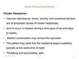 Cephalgia Causers Neurological Disorders.pptx for nurse student | PPTX