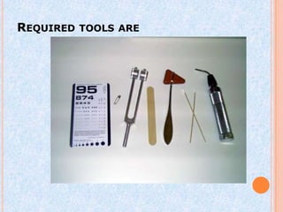REQUIRED TOOLS ARE
 
