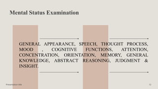 Memory Examination NEUROLOGICAL EXAMINATION (practice teaching).pptx