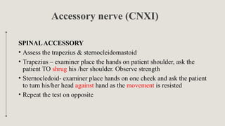 NEUROLOGICAL EXAMINATION (practice teaching).pptx