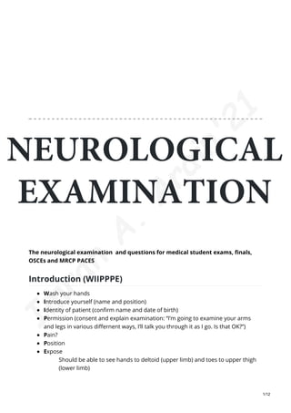 Neurological examination - Upper And Lower Limb.pdf