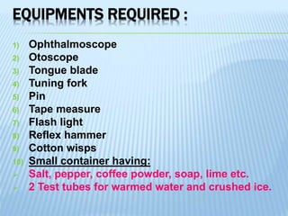 Neurological examination 1 | PPTX
