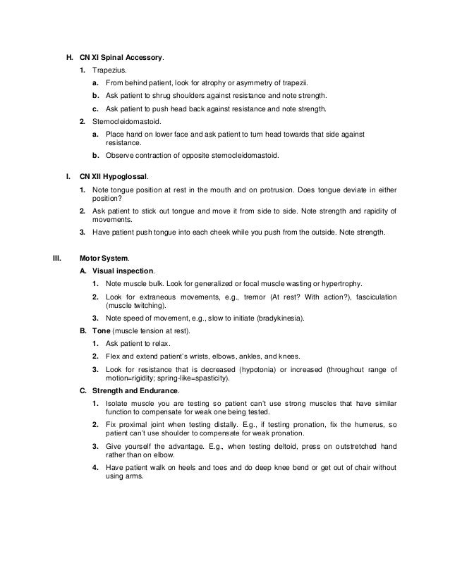Neurological exam lecture_notes