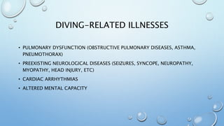 Neurological Injury from Undersea Diving | PPTX