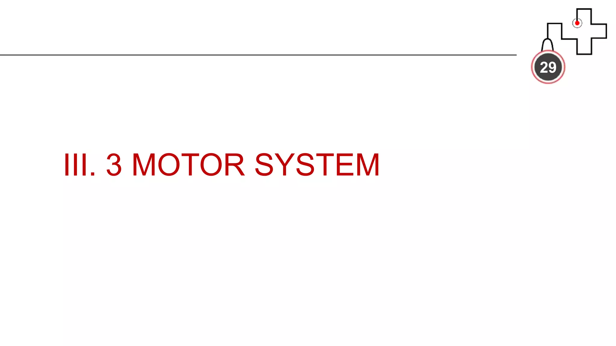 III. 3 MOTOR SYSTEM
29
 