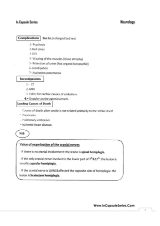 NeurologyIn Capsule Series
Www.InCapsuleSeries.Com
5
 