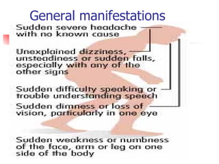 General manifestations 