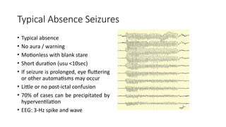 Comprehensive Overview of Seizure Disorders and Epilepsy Management | PPTX