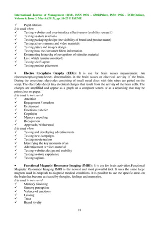 Neuromarketing exploring the brain for measuring consumer behavior | PDF