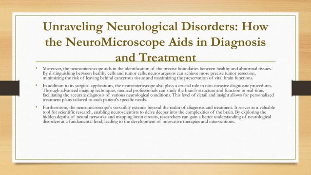 Neuro Microscope Ppt Hpd Pptx