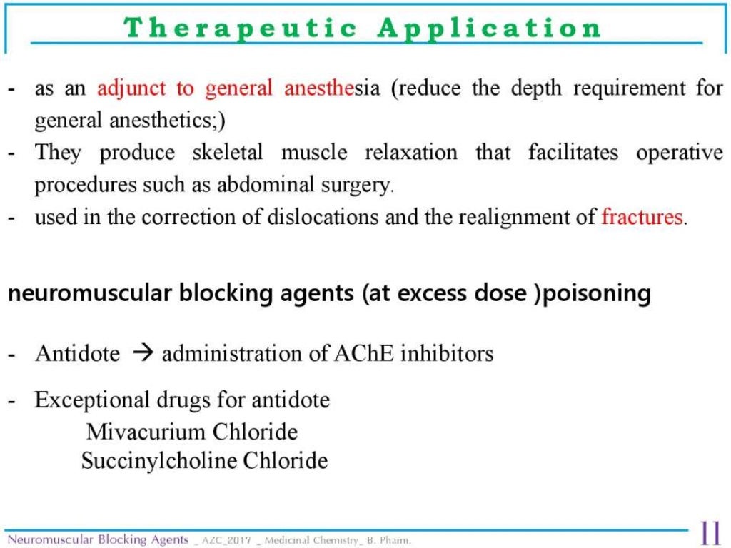 Neuromuscular blocking agents and ganglionic blockers