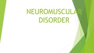 NEUROMUSCULAR
DISORDER
 