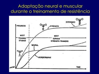 Adaptação neural e muscular
durante o treinamento de resistência
 