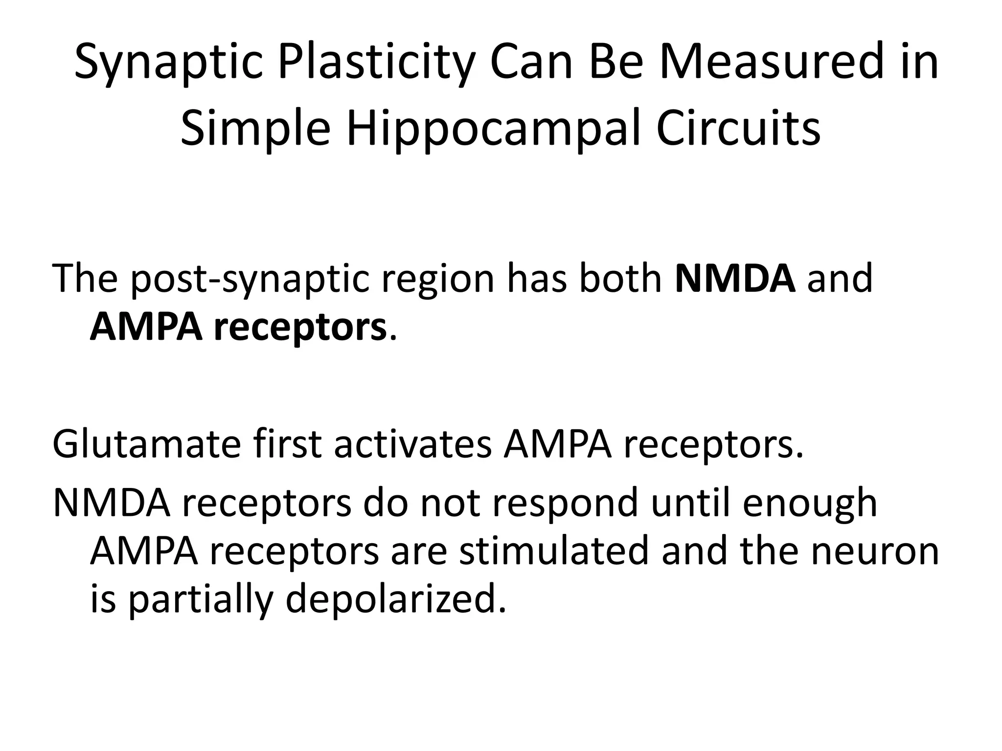 Figure 17.22  Roles of NMDA and AMPA Receptors in the Induction of LTP in CA1 Region (Part 1)