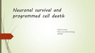 Neuronal survival and
programmed cell death
Nitish kumar
M.Sc neurotechnology
JIPMER
 