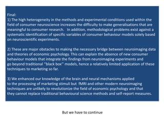 Neuromarketing : Neurononsense ?