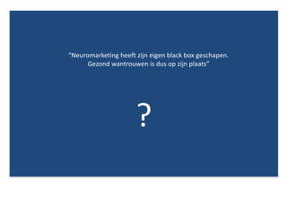 Neuromarketing : Neurononsense ?