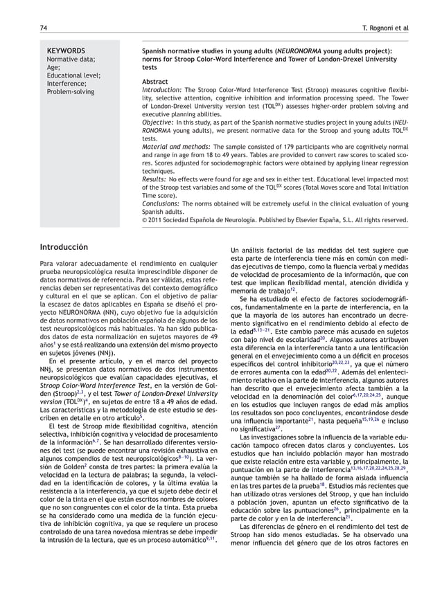 Neuronorma Baremos PDF