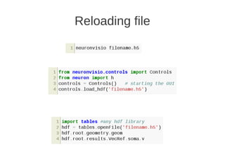 Reloading file
 