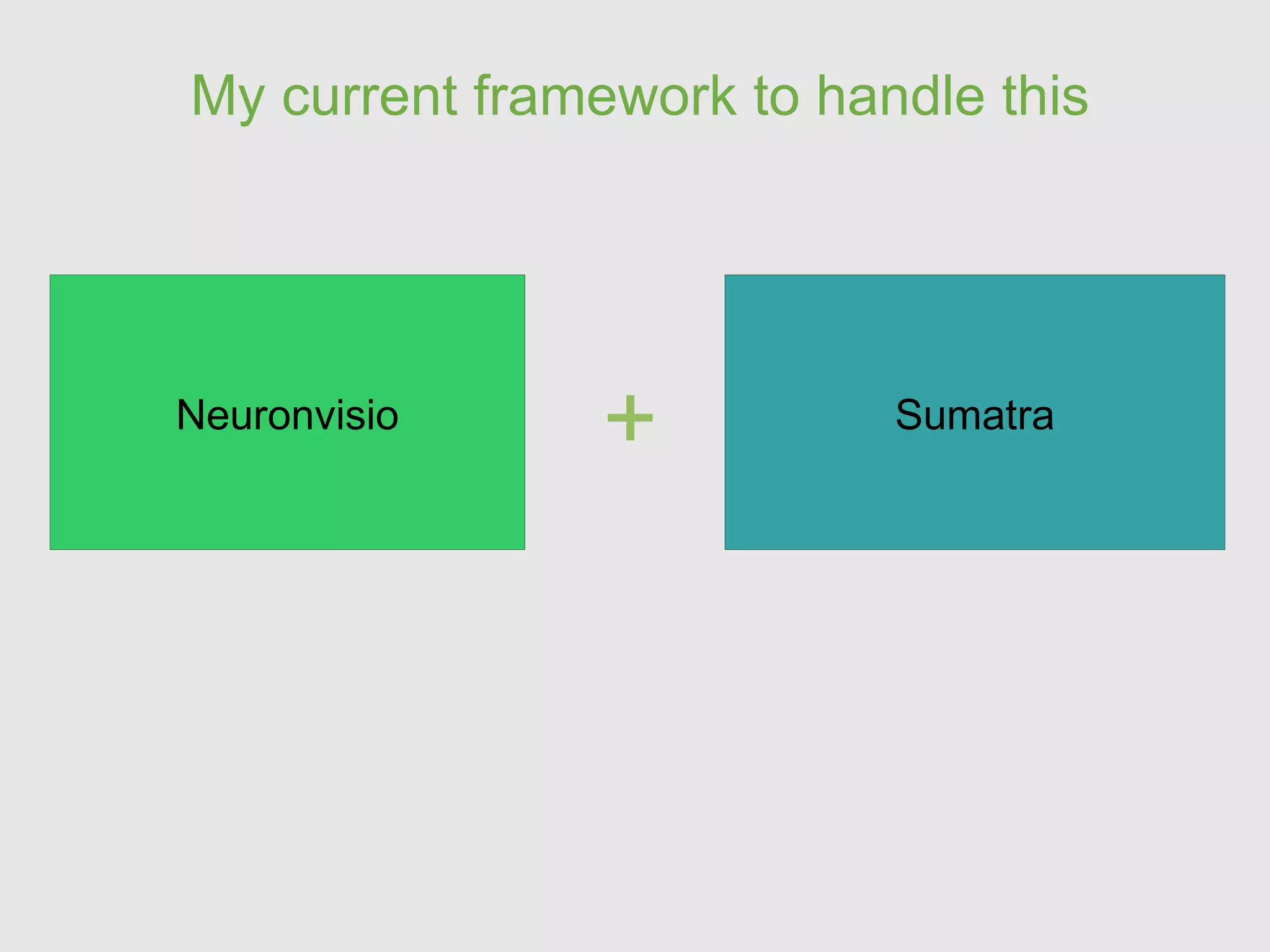 My current framework to handle this + Neuronvisio Sumatra 