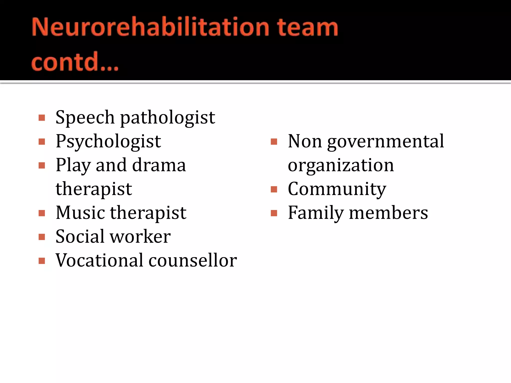 rehabilitation of neurological patients | PPTX