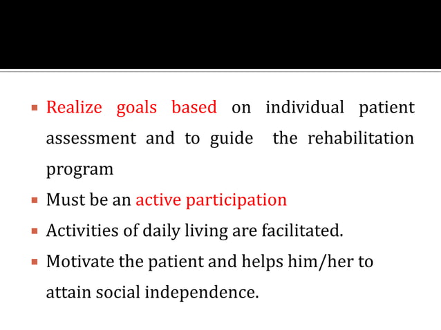 rehabilitation of neurological patients | PPTX | Brain and Nervous ...