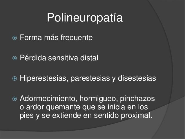 Neuropatía diabética Neuropatía diabética