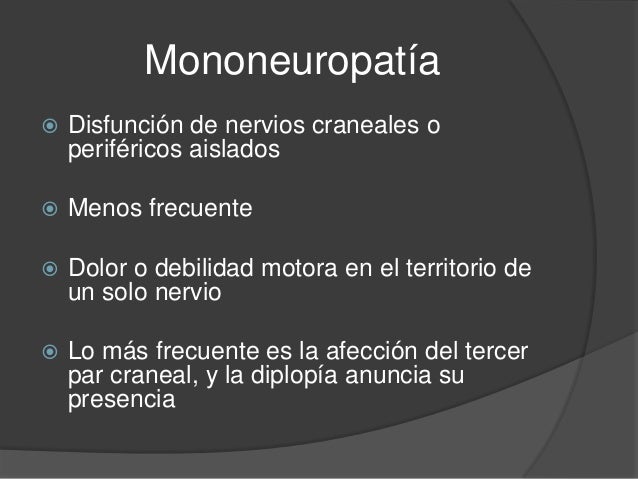 Neuropatía diabética Neuropatía diabética