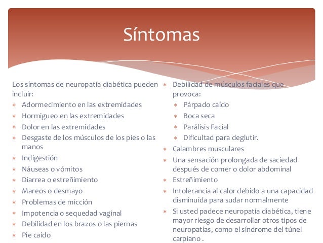 Neuropatía diabética Neuropatía diabética
