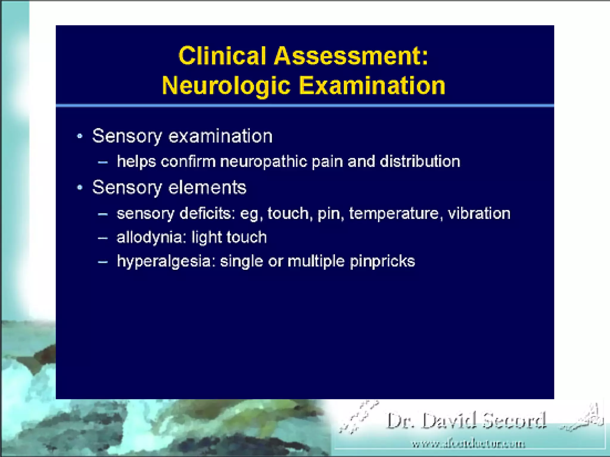 Neuropathic Pain Lecture
