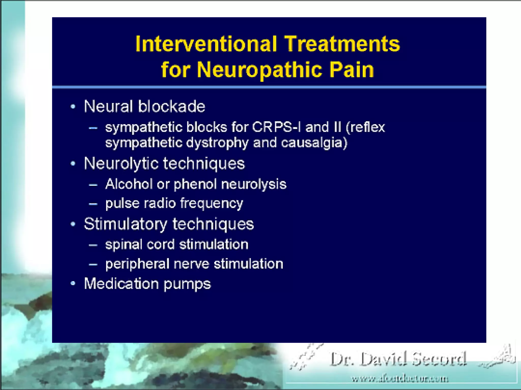 Neuropathic Pain Lecture