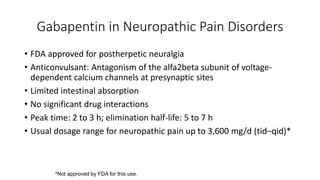 usual dose of gabapentin for nerve pain