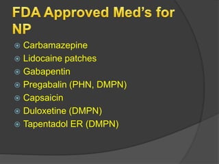 gabapentin pregabalin duloxetine
