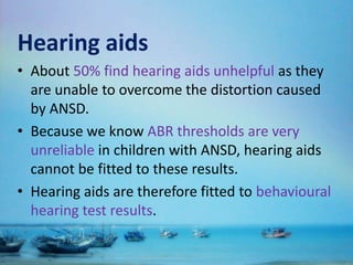 Neuropathies auditives slideshare | PPTX